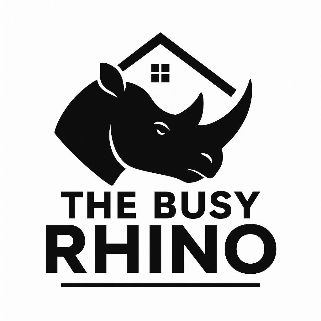 The Busy Rhino Logo